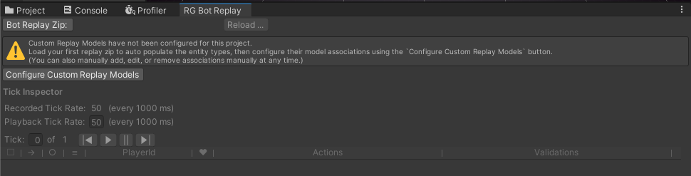 configure replay models